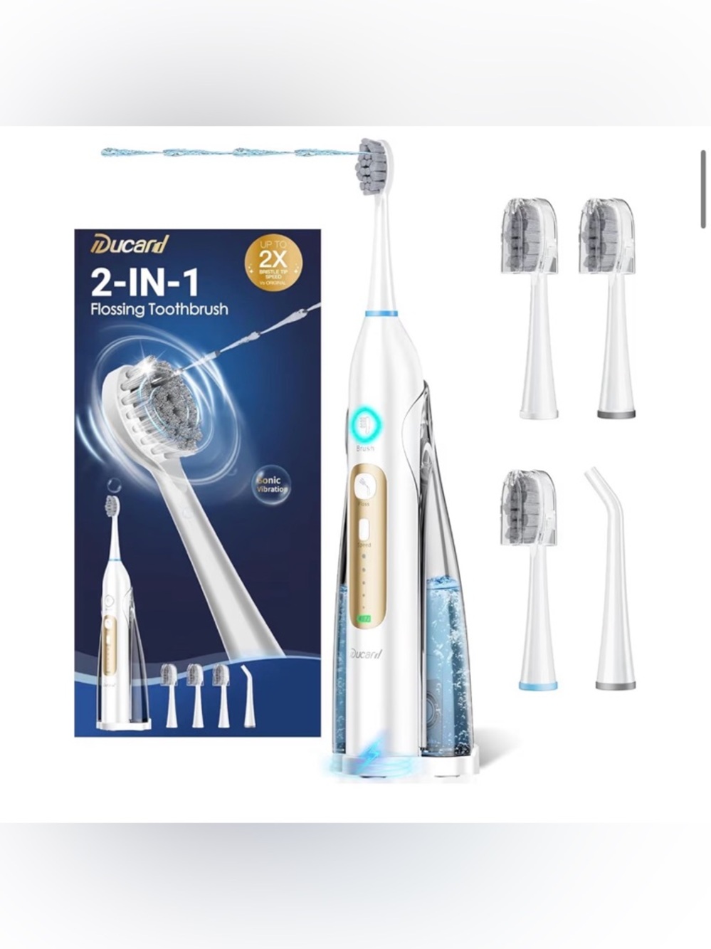Electric Toothbrush with Water Flosser